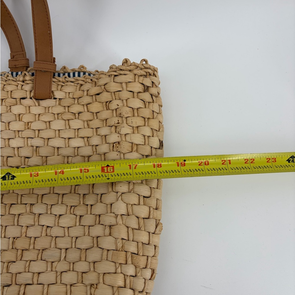 Unbranded Woven Sea Grass Tote Purse Tan Beige Large Bag - Picture 7 of 8